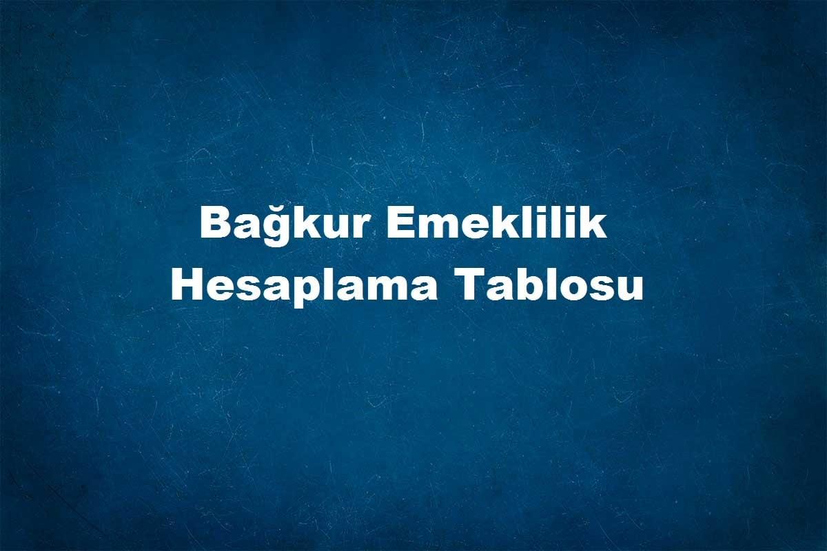 bağkur emeklilik şartları