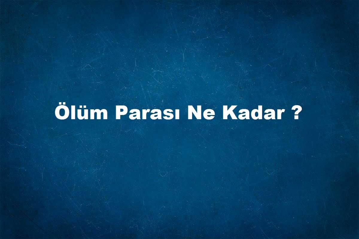 Sorgu Tıklamalar Gösterimler ölüm parası nasıl alınır